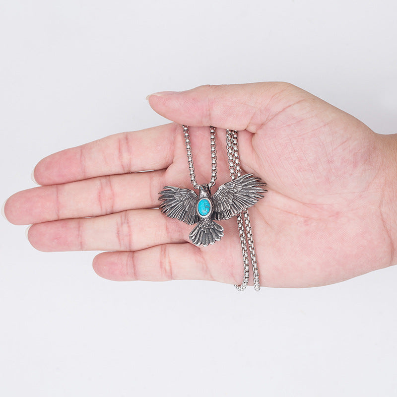 Fashion Punk Eagle Pendant Personalized Necklace