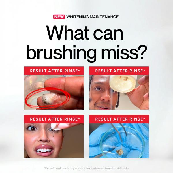 Stain Whitening Mouthwash for White Teeth, Freshens Breath with Essential Oils-JY