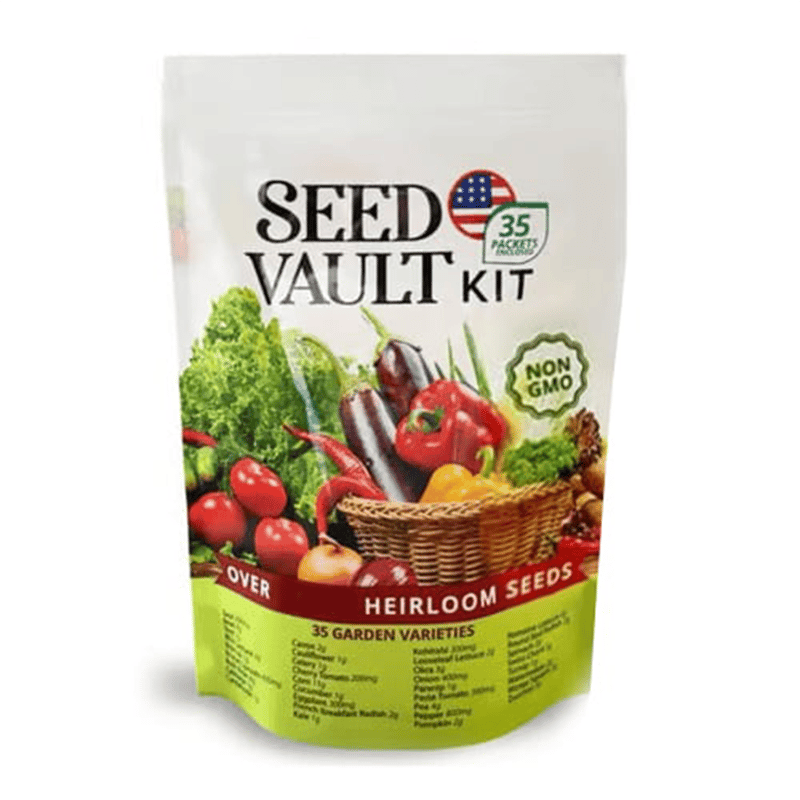 Ultimate Survival Seed Vault (15000 Seeds) | 35 Variety Pack🌿|3 Year Shelf Life-ZBD