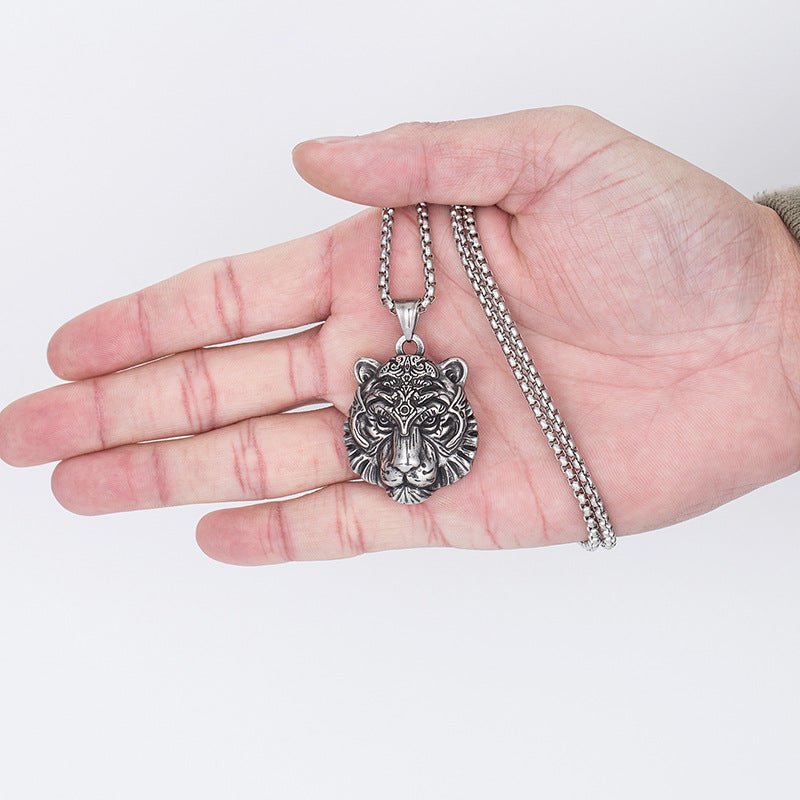 Fashion Punk Tiger Pendant Personalized Necklace
