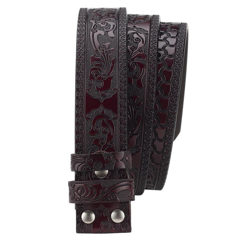 Western Belt Without Buckle 1.5" Wide with Snaps