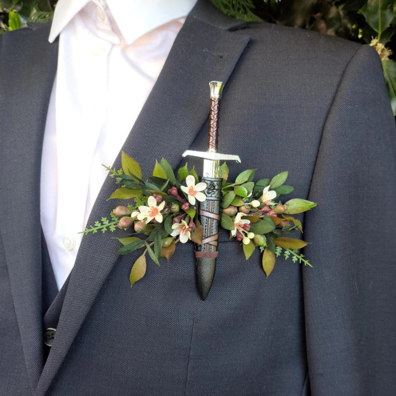Floral Medieval Fantasy Pocket Boutonniere