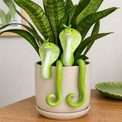 🌿Lime Cobra, Potted Pot Hanger
