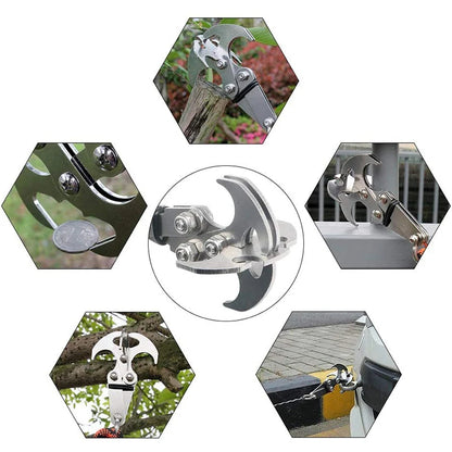 Stainless Steel Outdoor Carabiner Grappling Hook / Gravity Hook