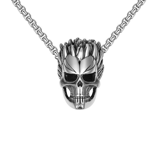 Fashion Punk Skull Pendant Personalized Necklace