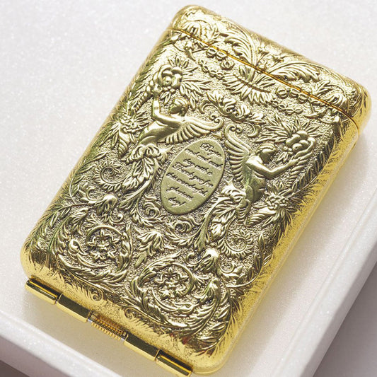 925 Sterling Silver Vintage Embossed Fashion Luxury Case