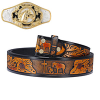 With Vintage Praying Belt Belt (120 cm/47 inch)