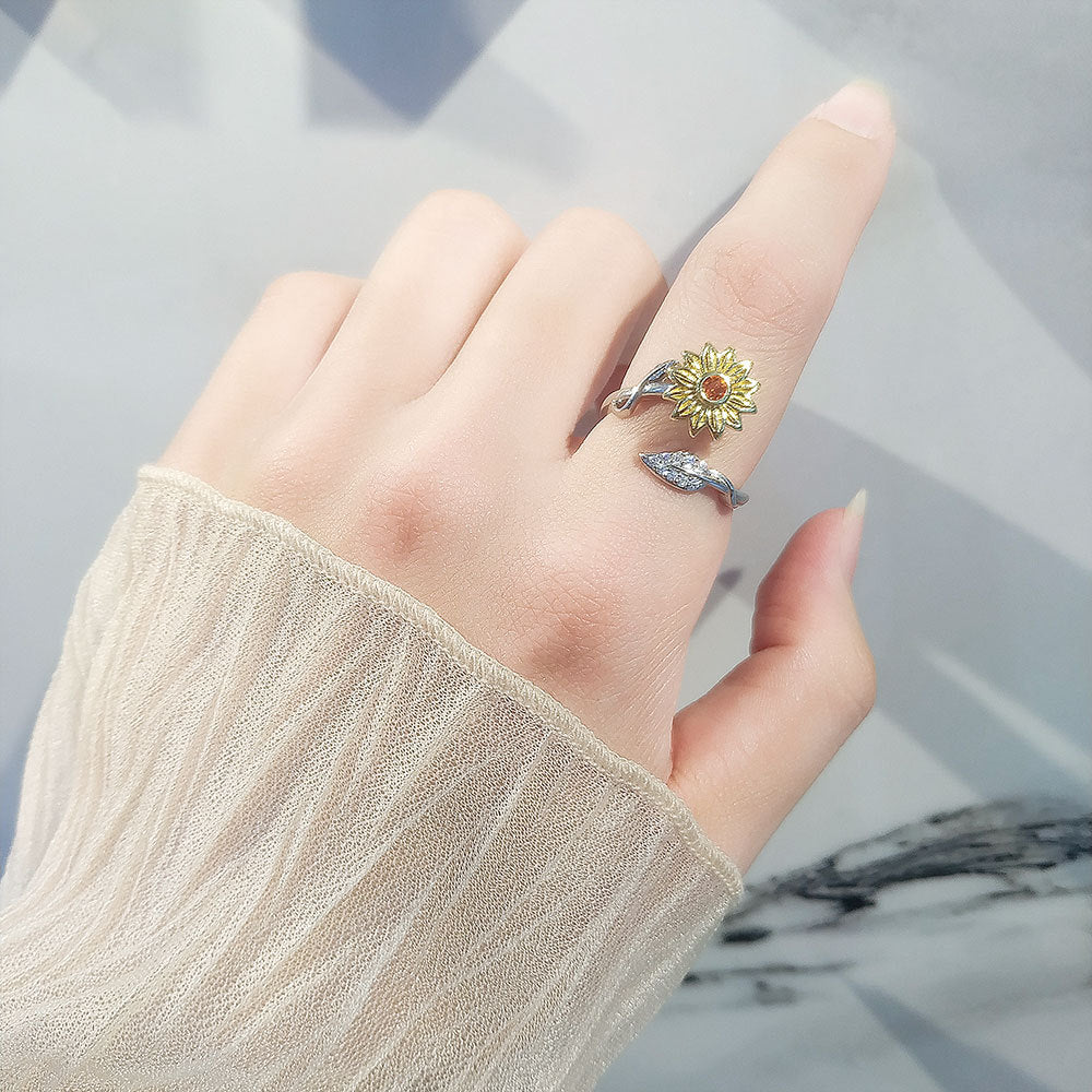 Sunflower Rotatable Rings - Leaf