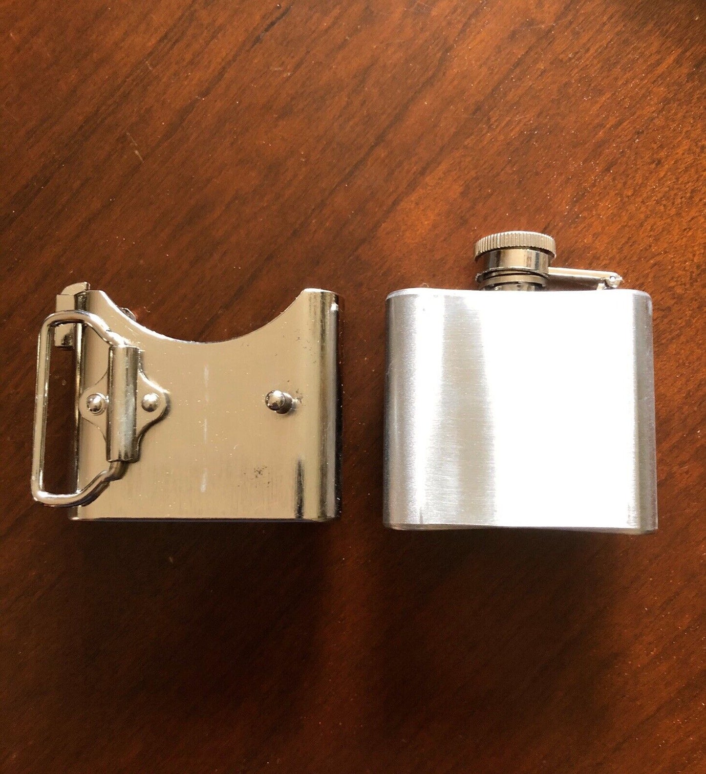 Fashion Punk Creative Belt Buckle With 2oz Flask - Cow