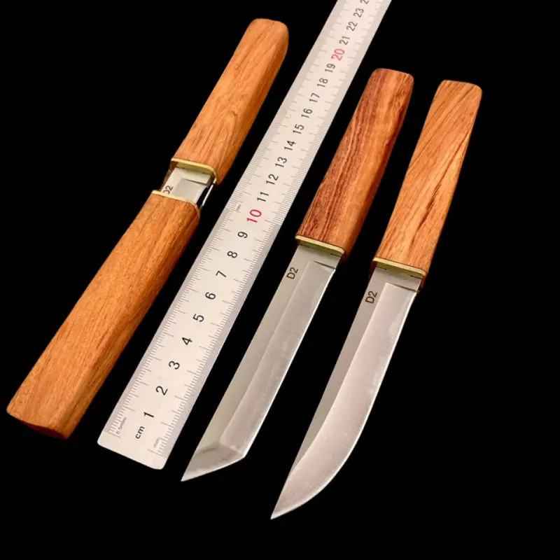 🔥LAST DAY 70% OFF🔥Handmade Wood Handle D2 Steel Double Knife