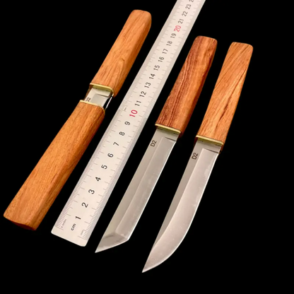 🔥LAST DAY 70% OFF🔥Handmade Wood Handle D2 Steel Double Knife