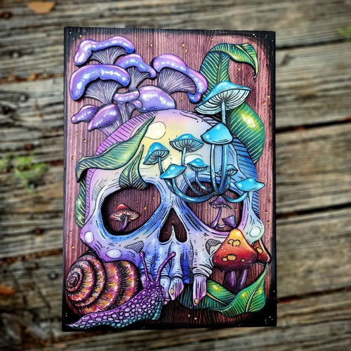 Skull & Nature Hidden Key Box