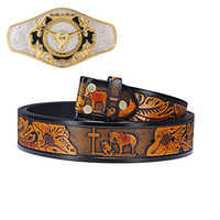 With Vintage Praying Belt Belt (120 cm/47 inch)