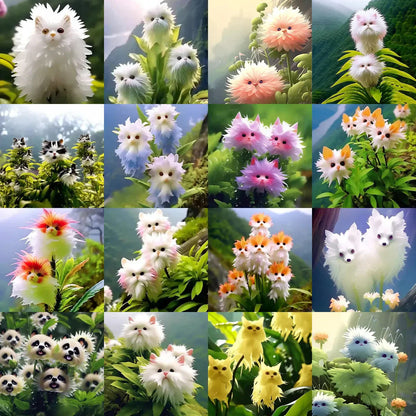 🔥😺 Enjoy your garden! Magical plants! Transparent cat's eye seeds! 🌸✨