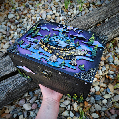 Turtle & Mountains Hidden Key Box