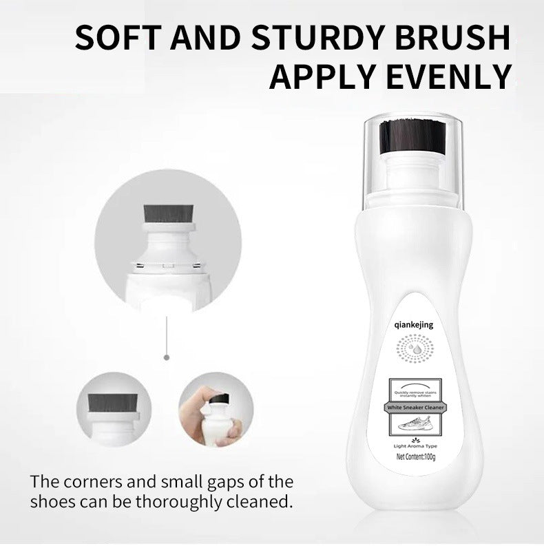 White sneaker cleaner, removes stains and yellowing, waterless wash for mesh shoes and sneakers-ZBD
