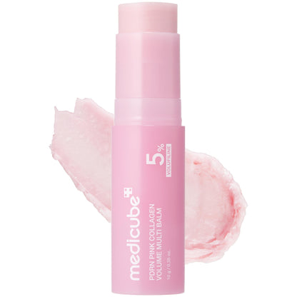Pink Collagen Volume Multi Balm | All In One Volufiline, PDRN, NAD Stick for Youthful-Looking, Helping Look of Fine Lines, Firming Care, Anti-Aging Care | For Under-Eyes, Neck, Forehead, Smile Lines, Lip Care | Korean Skincare-JY