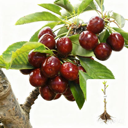🍒 Premium Heirloom Sweet Cherry Tree Seedling 🌱 | Non-GMO Live Fruit Tree Starter for Home Gardens, Patios & High Yield Backyard Orchards 🌳-LGZ