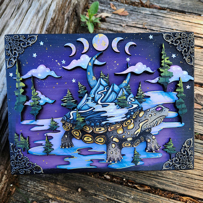 Turtle & Mountains Hidden Key Box