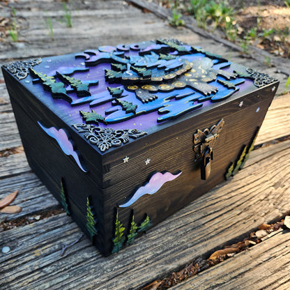 Turtle & Mountains Hidden Key Box