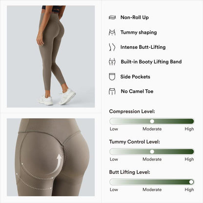 Spring Sale🌼High Waisted Scrunch Butt Lifting Tummy Control Pocket Shaping Training Leggings🍑-LGZ