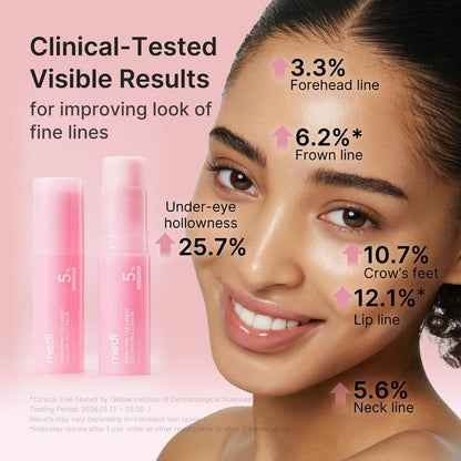 Pink Collagen Volume Multi Balm | All In One Volufiline, PDRN, NAD Stick for Youthful-Looking, Helping Look of Fine Lines, Firming Care, Anti-Aging Care | For Under-Eyes, Neck, Forehead, Smile Lines, Lip Care | Korean Skincare-JY
