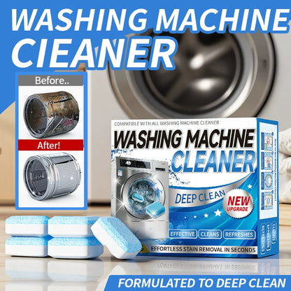 Washing Machine Cleaner & Descaler Tablets, 12 Pack. Suitable for front load and top load washing machines. One purchase provides a 12-month supply.-KPL