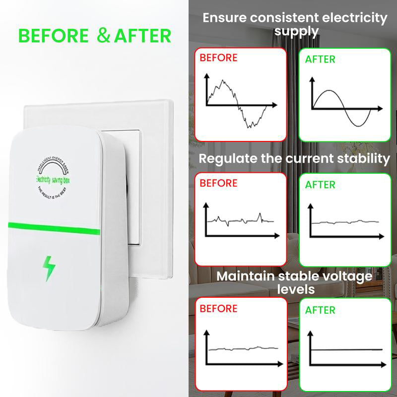 Plug-In Power Box with US Plug 2026 Updated Design, Compatible with 90–250V Input Range-JY