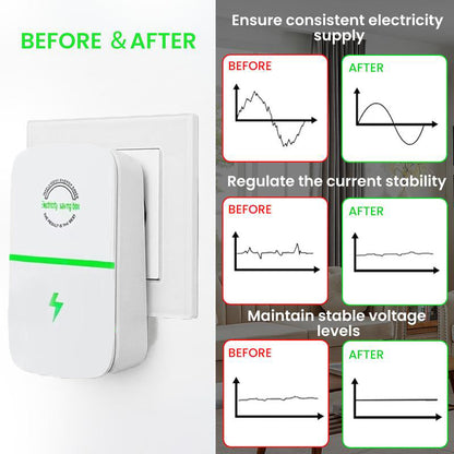 Plug-In Power Box with US Plug 2026 Updated Design, Compatible with 90–250V Input Range-JY