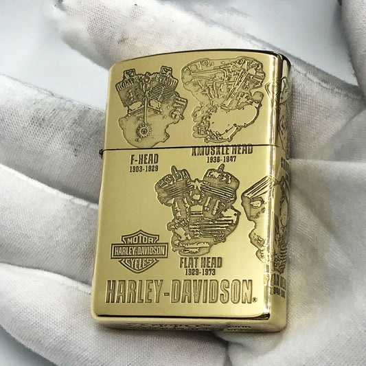Fashion Punk Creative 3D Relief Refillable Windproof Lighter - Harley Engine Head