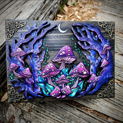 Mushroom & Forest Hidden Key Box