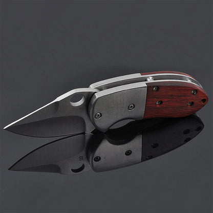 🔥LAST DAY 70% OFF🔥 Wood Handle Outdoor EDC Pocket Knife Mini Folding Knife