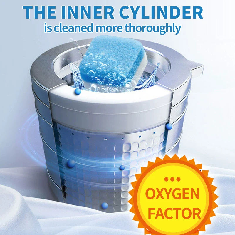 Washing Machine Cleaner & Descaler Tablets, 12 Pack. Suitable for front load and top load washing machines. One purchase provides a 12-month supply.-KPL