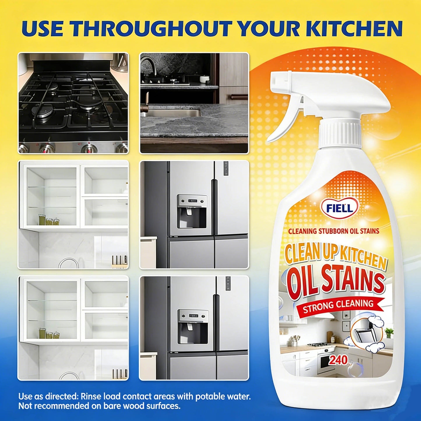 Powerful multi-purpose cleaner for kitchen, oven, stove, range hood and sink.-KPL