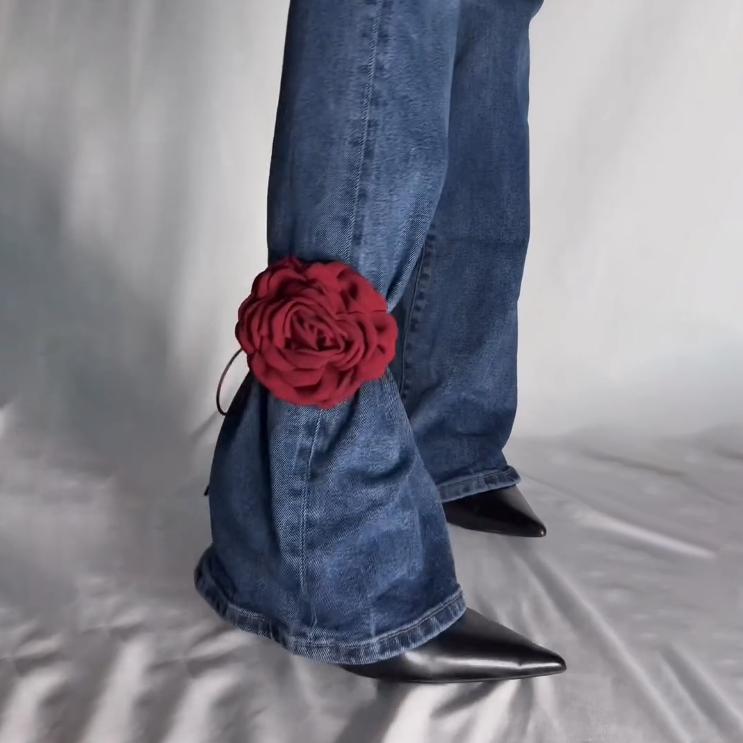 Luxury Handmade Chiffon Bloomette Jeanlet Rose