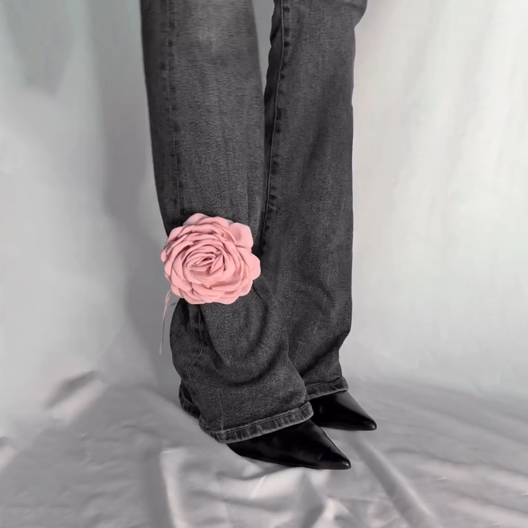 Luxury Handmade Chiffon Bloomette Jeanlet Rose