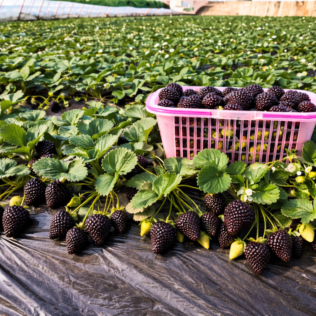 Giant Black Diamond Strawberries Seeds – Sweet, Nutrient-Rich & Easy to Grow at Home-JY