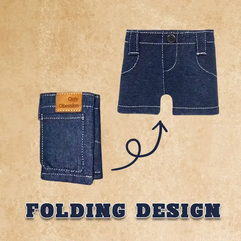 Classic Blue Jeans Denim Wallet