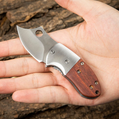 🔥LAST DAY 70% OFF🔥 Wood Handle Outdoor EDC Pocket Knife Mini Folding Knife