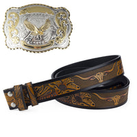 With CowHead Cowhide Belt (120 cm/47 inch)