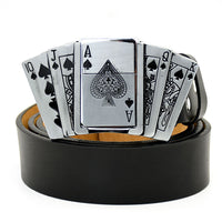 With Black Cowhide Belt (120 cm/47 inch)