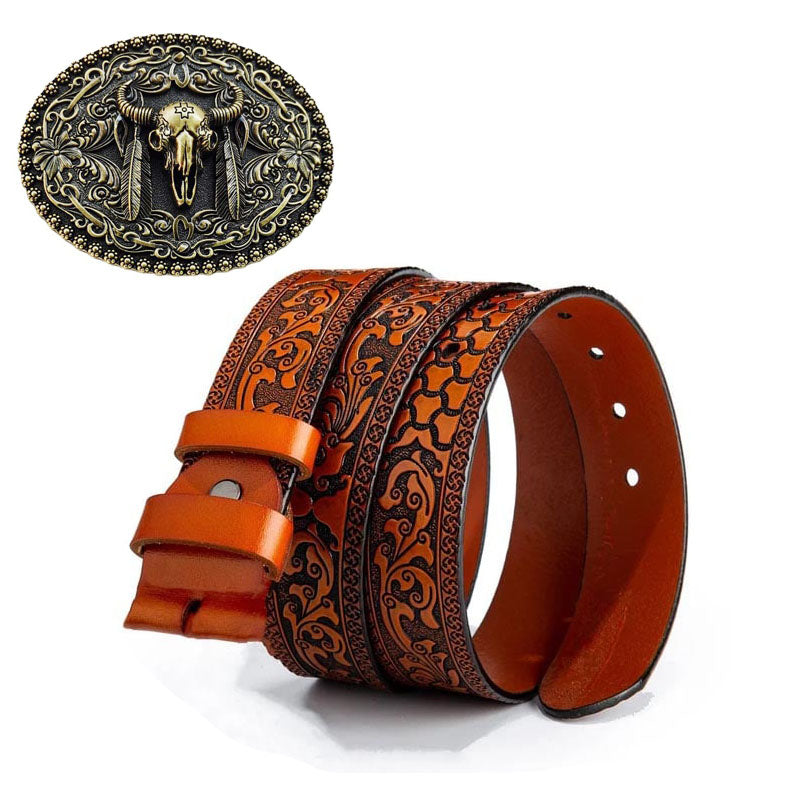 Western Style Fashion Creative Belt Buckle - Cow
