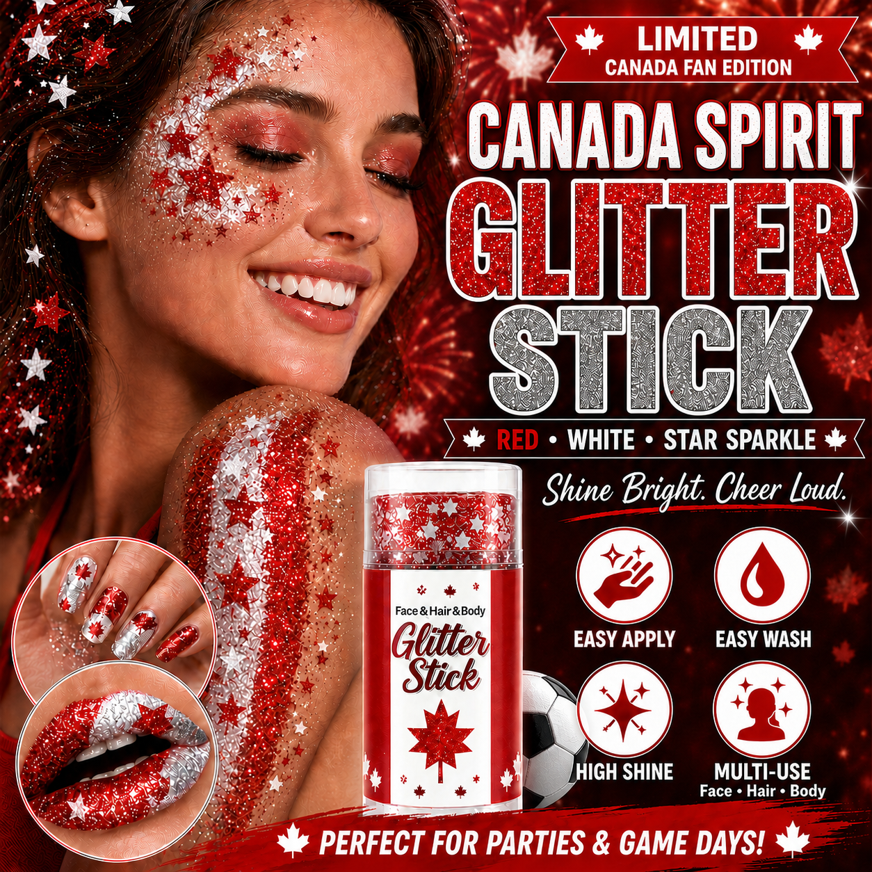 LIMITED!!!✨National Colors Fans Glitter Stick✨