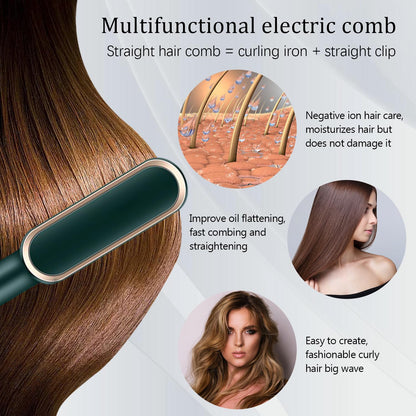 Negative Ion Hair Straightener Styling Comb