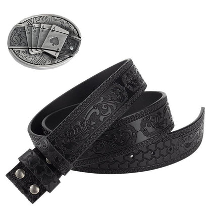 🔥LAST DAY 50% OFF🔥Western Fashion Genuine Leather Belt Poker Utility Belt Set