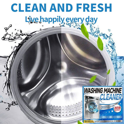 Washing Machine Cleaner & Descaler Tablets, 12 Pack. Suitable for front load and top load washing machines. One purchase provides a 12-month supply.-KPL