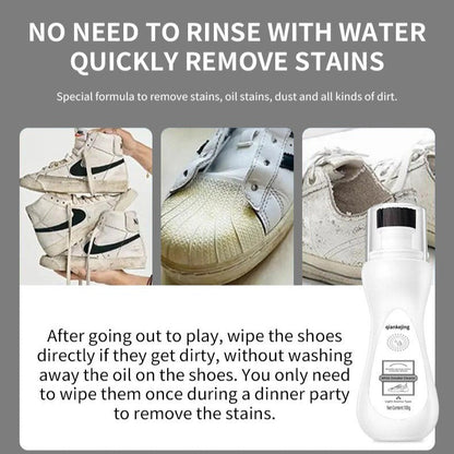 White sneaker cleaner, removes stains and yellowing, waterless wash for mesh shoes and sneakers-ZBD