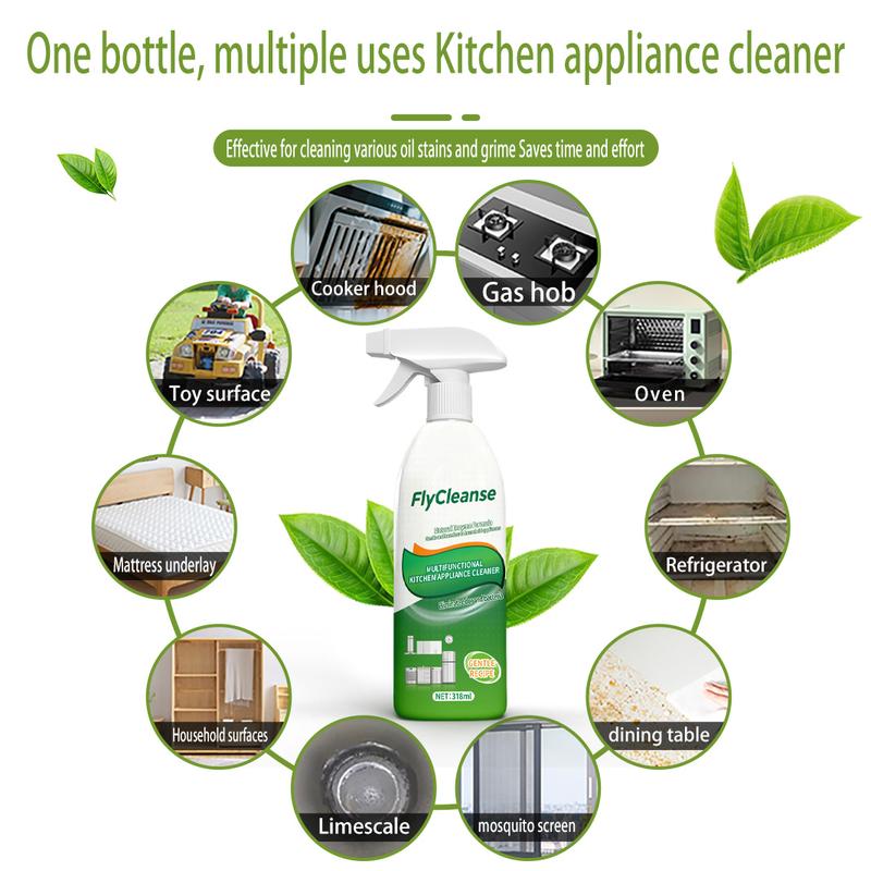 FlyCleanse Natural Enzyme FormulaGentle and harmless tohousehold appliances, Floor Cleaner Cleaning Solution, Easy Cleaning, household items, toilet bowl cleaners 318ml-ZBD