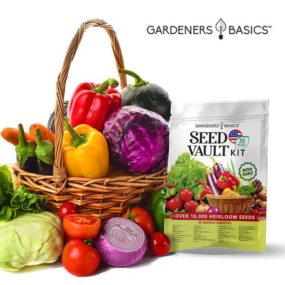 🔥Vegetable Seed Vault Kit - 35 Variety Pack for Home Growing & Planting Survival Seeds Heirloom Vegetable Mix Great Gardening Gift for Any Home Garden🍃-LGZ