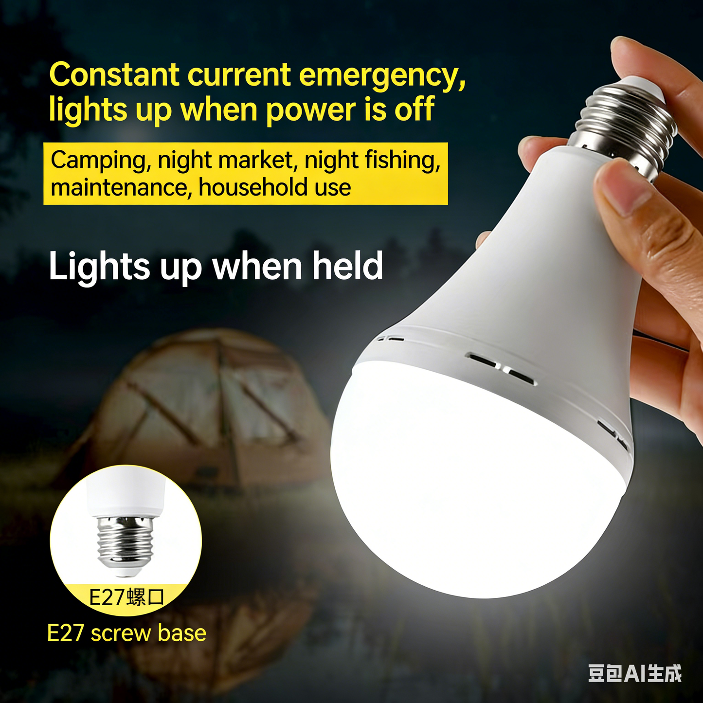 Rechargeable Emergency   Light Bulbs-￥HJY1